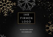 Weihnachtskarte geschäftlich englisch Foto & Logo 2