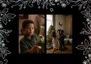 Weihnachtskarte großes Foto Rahmen holografisch 2
