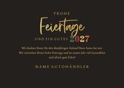 Weihnachtskarte Kunden Foto und Weihnachtskugeln 3