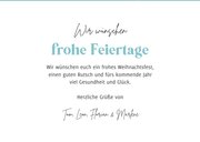 Weihnachtskarte lustige Pinguinfamilie 3
