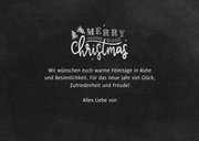 Weihnachtskarte 'Merry Christmas' Kreidelook 3