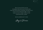 Weihnachtskarte mit Foto 'Merry Christmas' gold 3