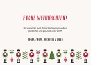 Weihnachtskarte mit Foto und Nussknacker Hintergrund 3