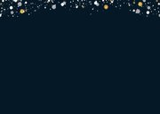 Weihnachtskarte mit großem Foto und Tupfen weißgold 2