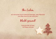 Weihnachtskarte mit Plätzchen "Cookie Consent" 3