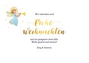 Weihnachtskarte mit Weihnachtsengeln 3