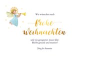 Weihnachtskarte mit Weihnachtsengeln 3