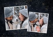 Weihnachtskarte Oh, oh, oh Fotocollage 2