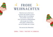 Weihnachtskarte Weihnachtsmann in Schlitten 3