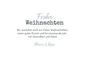 Weihnachtskarte Winterlandschaft Hochlandrind Kälbchen 3