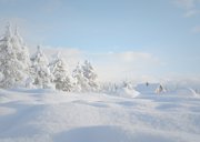 Weihnachtskarte Winterlandschaft 2