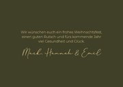 Weihnachtskarte XMAS Fotocollage Buchstaben dunkelgrün 3