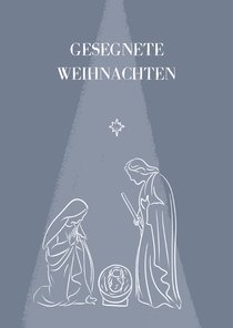 Christliche Weihnachtskarte Jesuskind