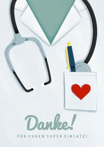 Dankeschön-Karte für Krankenhaus