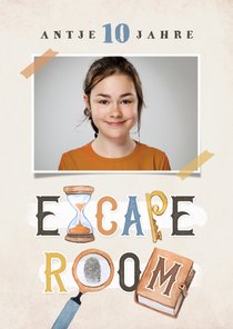 Einladung Escape Room 10. Kindergeburtstag