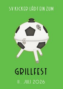 Einladung Grillfest Fußball