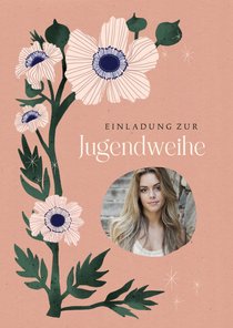 Einladung Jugendweihe Foto & Anemonen