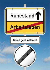 Einladung Ruhestand Ab in die Freiheit