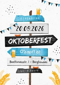 Einladung Wegweiser Oktoberfest