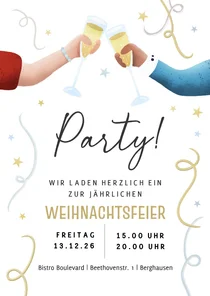 Einladung Weihnachtsfeier/Umtrunk