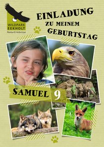 Einladung zum Geburtstag im Wildpark Eekholt