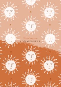 Einladung zum Sommerfest mit Sonne