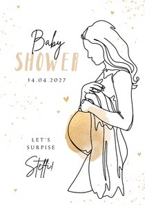 Einladung zur Babyshower Skizze