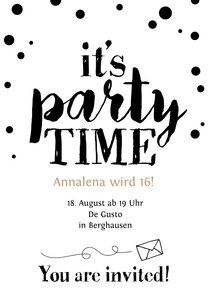 Einladung zur Geburtstagsparty Party Time