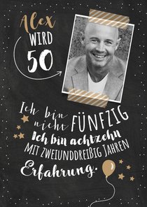 Einladungskarte Geburtstag Erfahrung 50