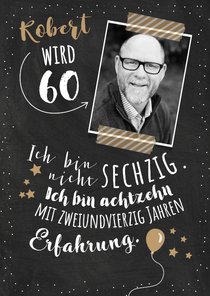 Einladungskarte Geburtstag Erfahrung 60