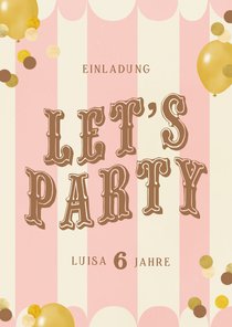 Einladungskarte Kindergeburtstag Zirkus