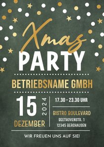 Einladungskarte Weihnachtsfeier Xmas-Party geschäftlich