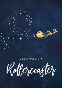 Firma Weihnachtskarte Rollercoaster