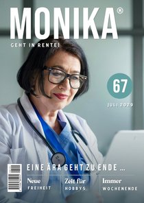 Foto Glückwunschkarte zur Rente Frauen-Zeitschrift