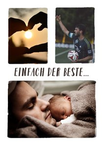 Foto-Grußkarte 'Einfach der Beste'