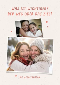 Foto-Grußkarte 'Weggefährten'