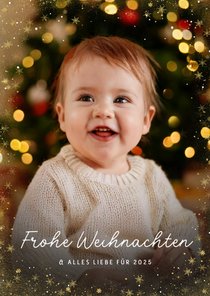 Foto-Weihnachtsgruß Sternerahmen