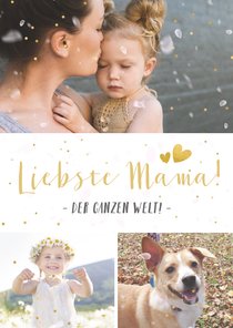 Fotocollage Karte Muttertag 'Liebste Mama!' 