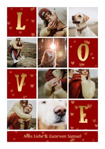 Fotocollage 'Love' Grüße