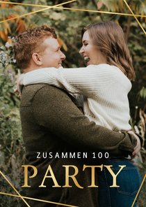 Fotoeinladung zum Geburtstag 'Zusammen 100-Party'