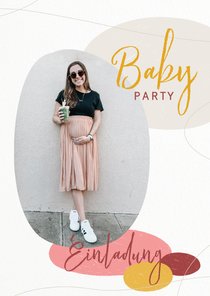 Fotoeinladung zur Babyparty - Mädchen