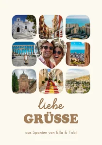 Fotokarte aus dem Urlaub 'Liebe Grüße'
