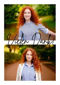 Fotokarte Collage Danke 2 Fotos einfach