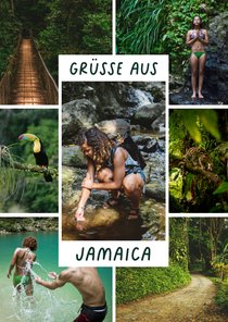 Fotokarte Jamaica Urlaub Fotocollage 'Grüße aus'