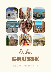 Fotokarte Urlaub 'Liebe Grüße'