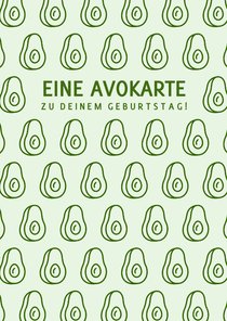 Geburtstagskarte Avocados 'Avokarte'