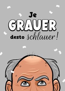 Geburtstagskarte graue Haare