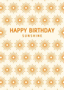 Geburtstagskarte Sunshine