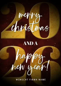 Geschäftliche Weihnachtskarte Typografie