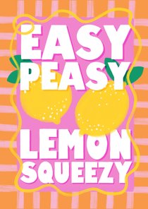 Glückwunschkarte Abi Prüfung 'Easy Peasy Lemon Squeezy'